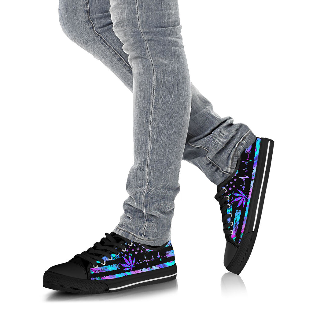 American Heart Beat - Weed Low Top Shoes 0822