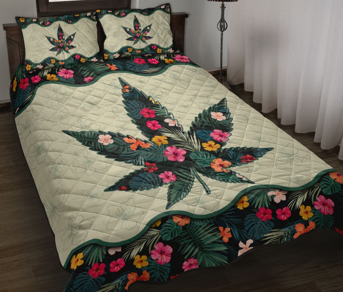 Floral Weed - Weed Quilt Set 0822