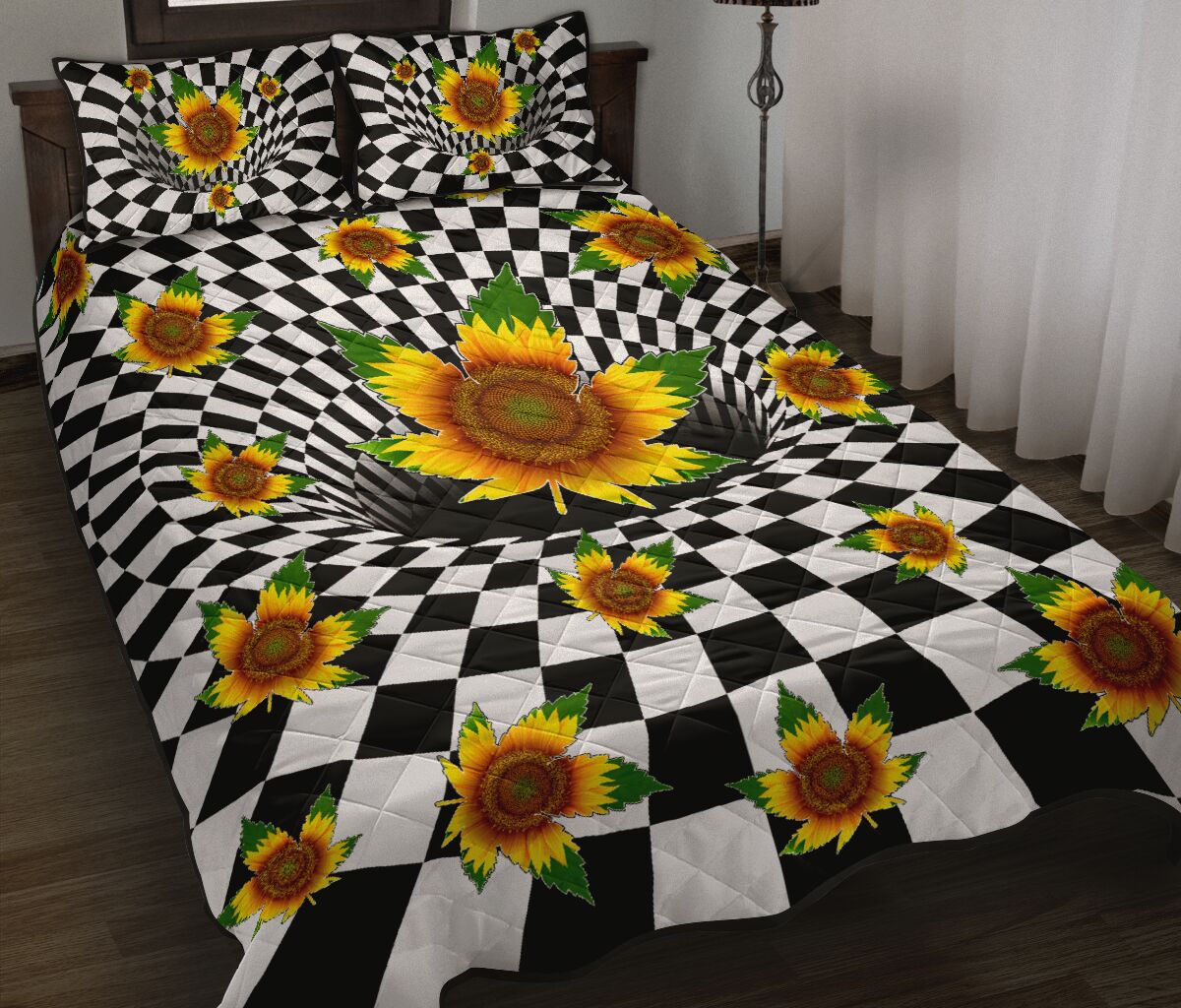 3D Sunflower - Weed Quilt Set 0822