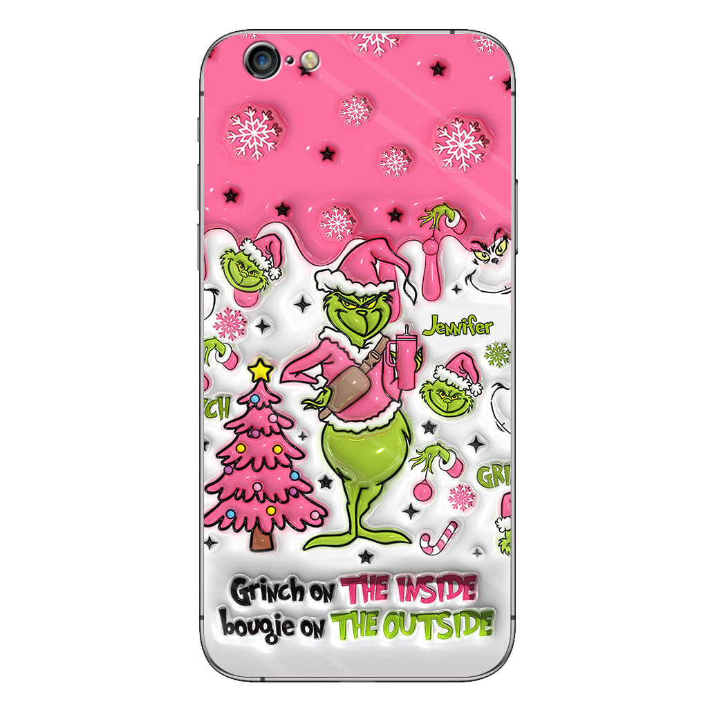 Grinch On The Inside - Personalized Stole Christmas Phone Case