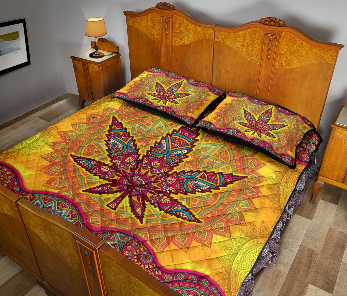 Colorful Mandala - Weed Quilt Set 0822