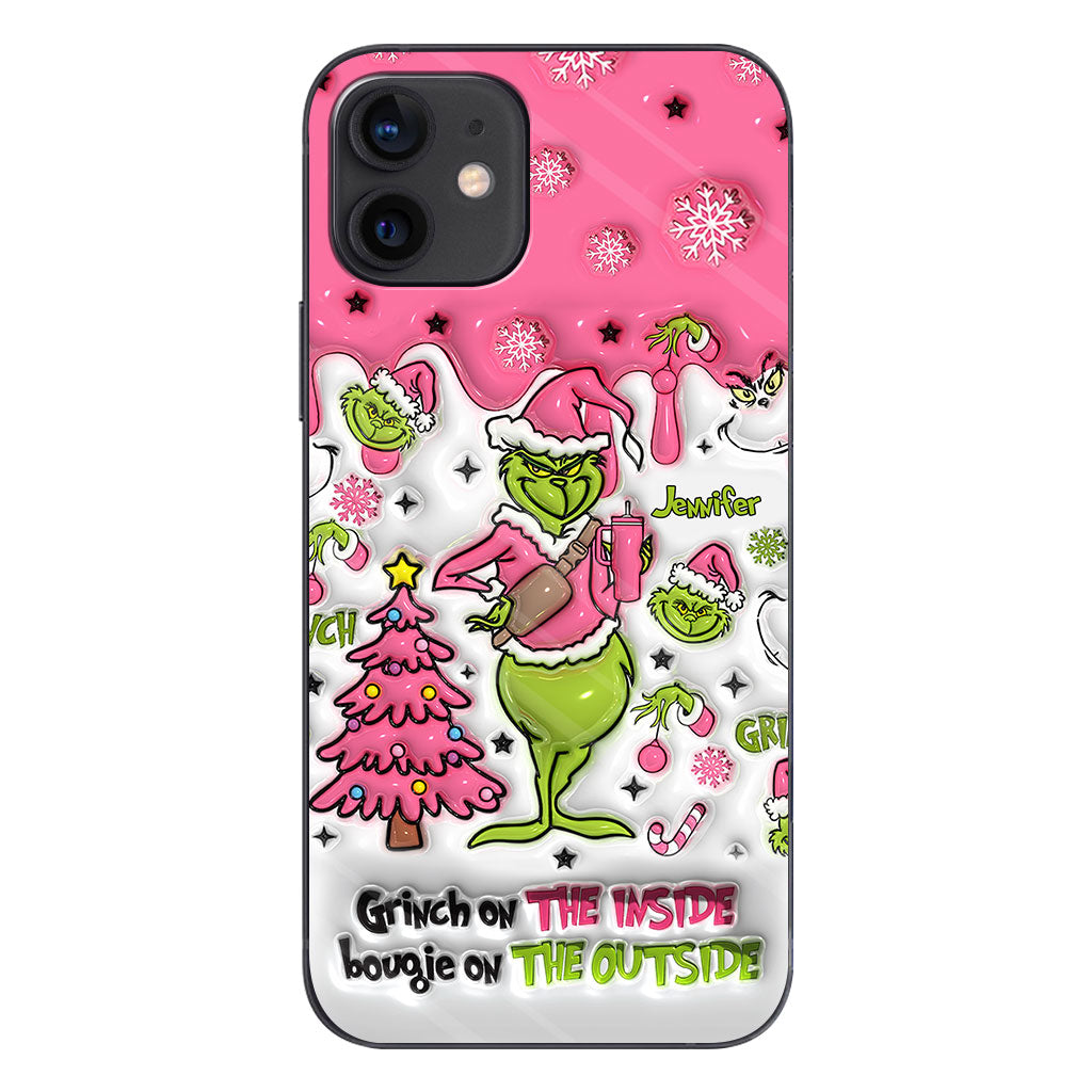 Grinch On The Inside - Personalized Stole Christmas Phone Case