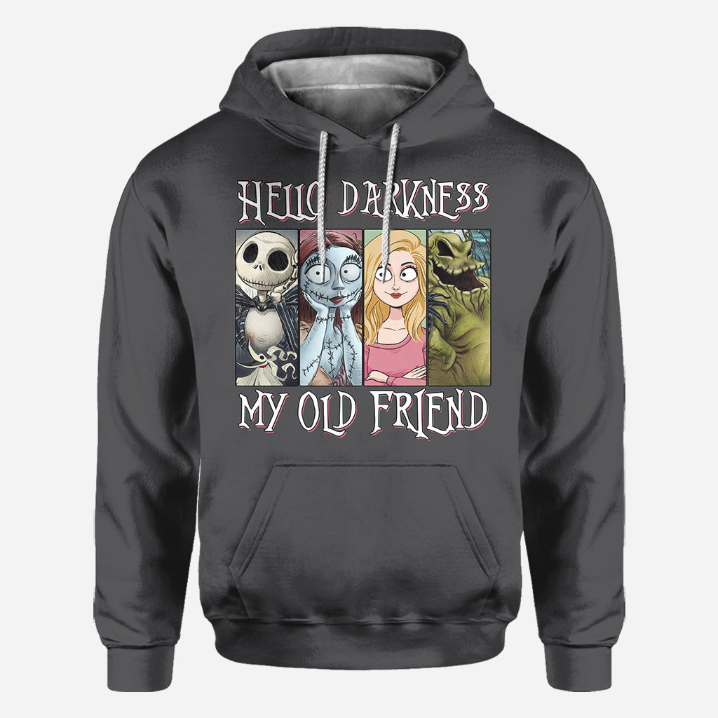 Hello Darkness My Old Friend - Personalized Nightmare All Over Shirt