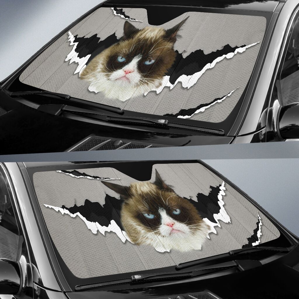 Grumpy Cat Cat Car Sunshade 0622