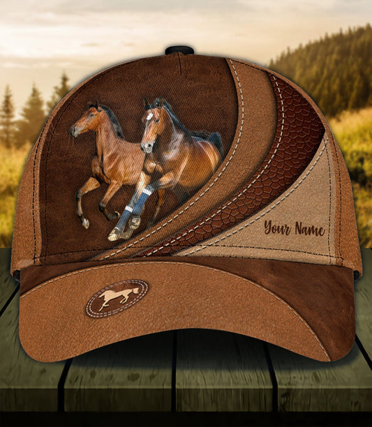 Horses Running Personalized Horse Classic Cap 0523