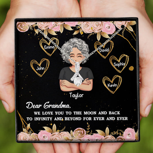 Dear Grandma - Personalized Mother's day Grandma Necklace