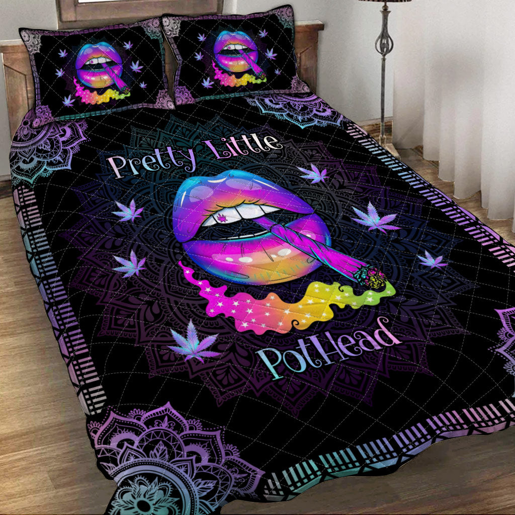 Pothead Hologram - Weed Quilt Set