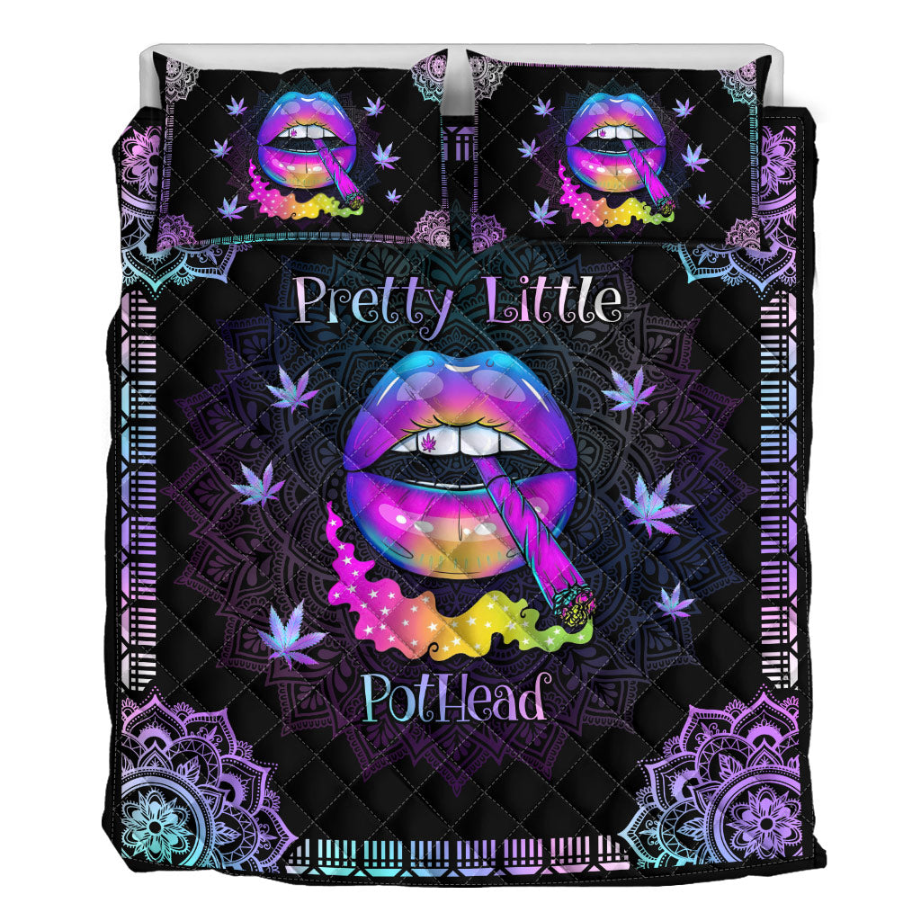 Pothead Hologram - Weed Quilt Set