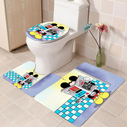 Hello Sweet Cheeks - Mouse 3 Pieces Bathroom Mats Set