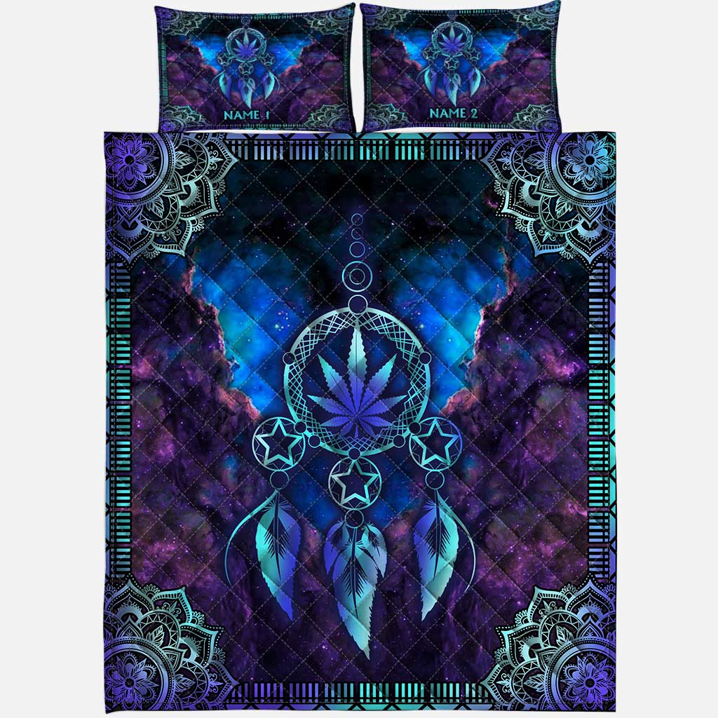 Dream High - Personalized Weed Quilt Set