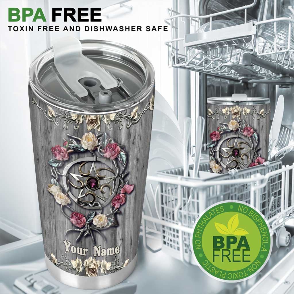 Salty Lil' Witch 3D Pattern Print Personalized Tumbler
