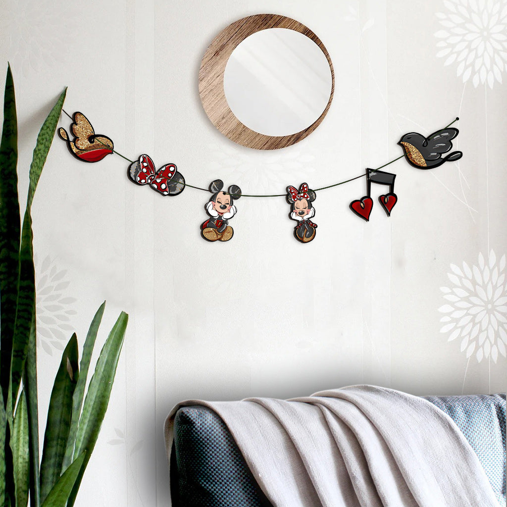 Mouse Ears Couple - Couple Mouse 6 Pieces Garland