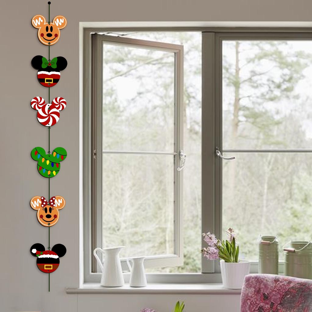 Mouse Ears Jolly Season - Christmas Mouse 6 Pieces Garland