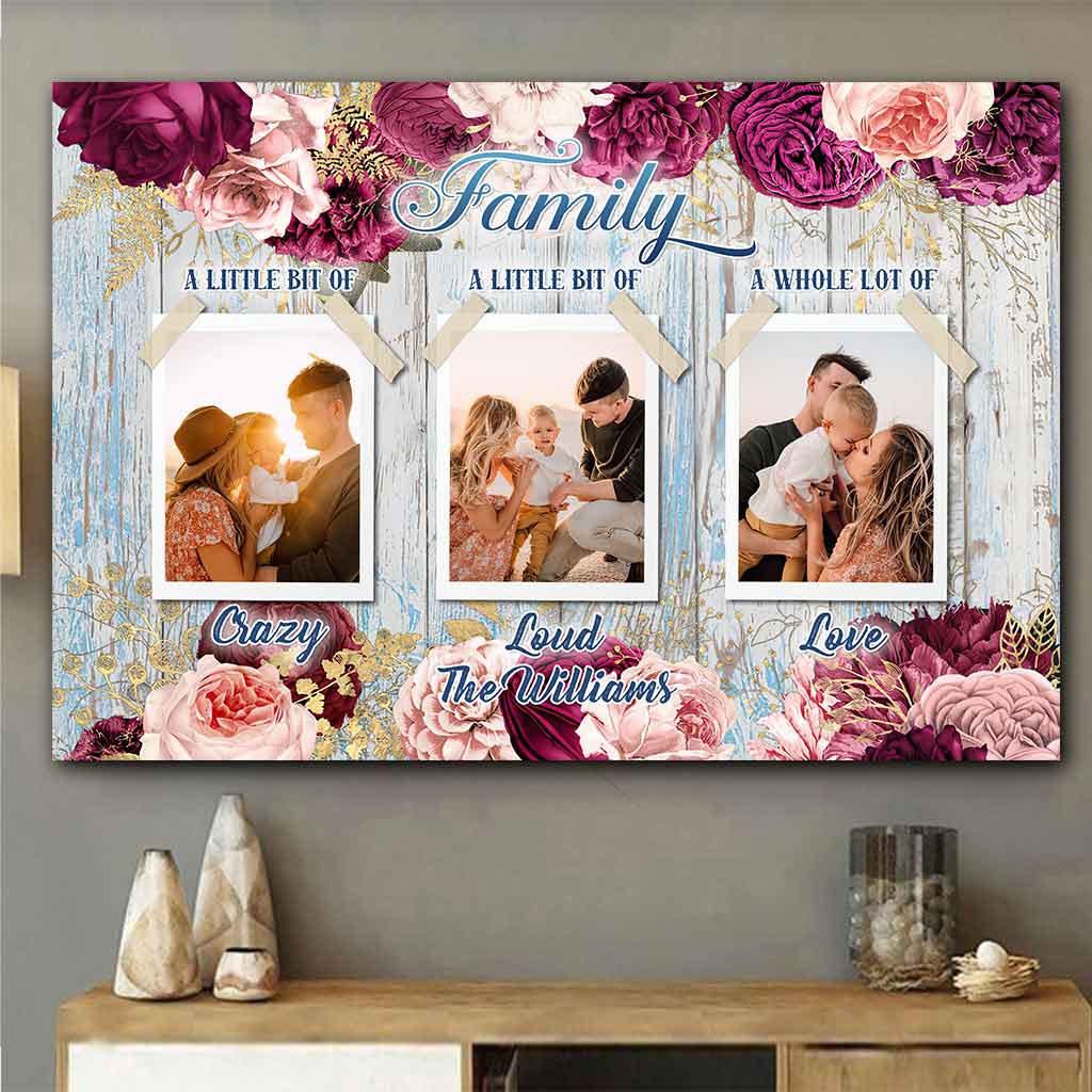 Family A Whole Lot Of Love- Personalized Family Poster