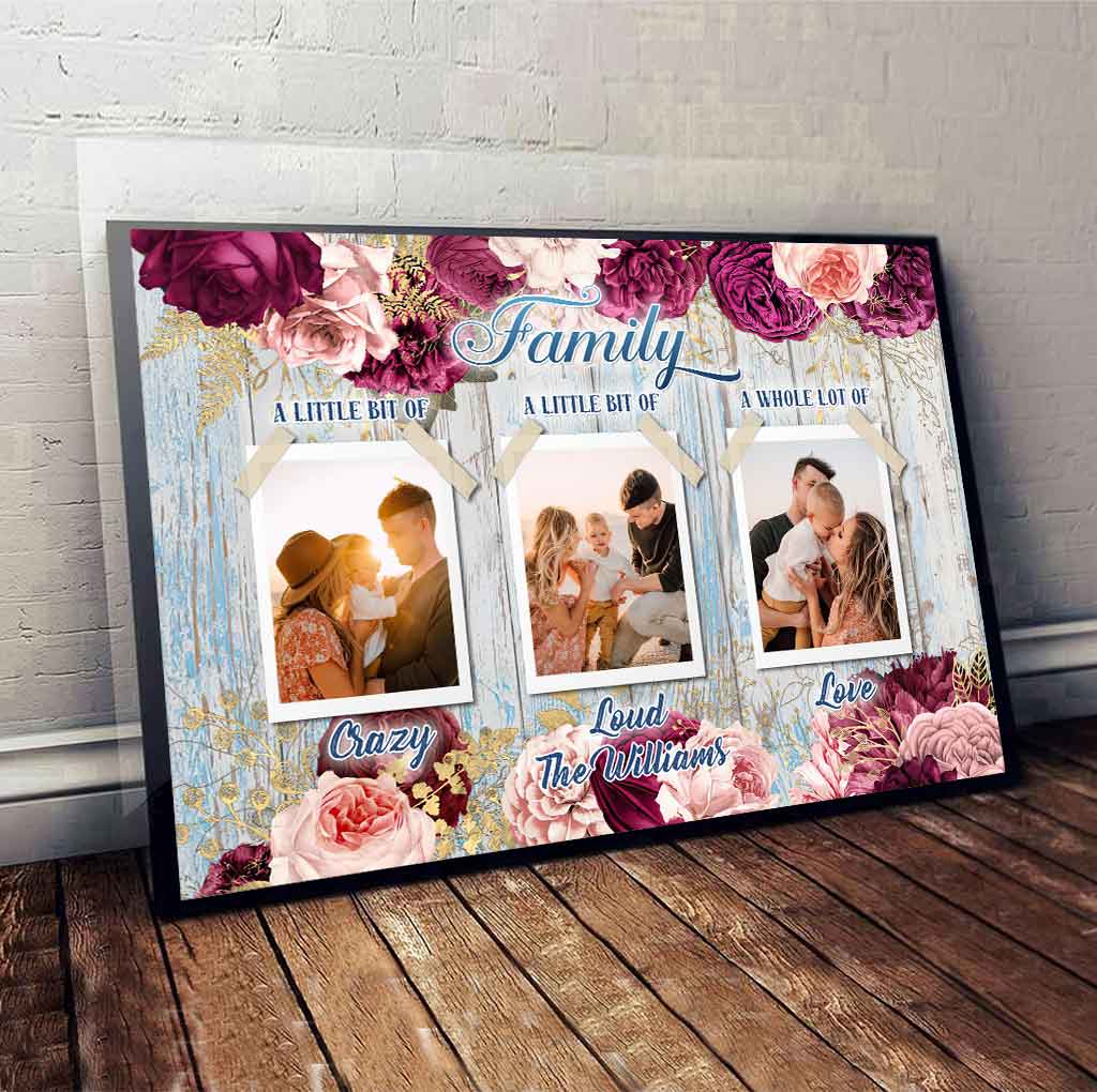 Family A Whole Lot Of Love- Personalized Family Poster