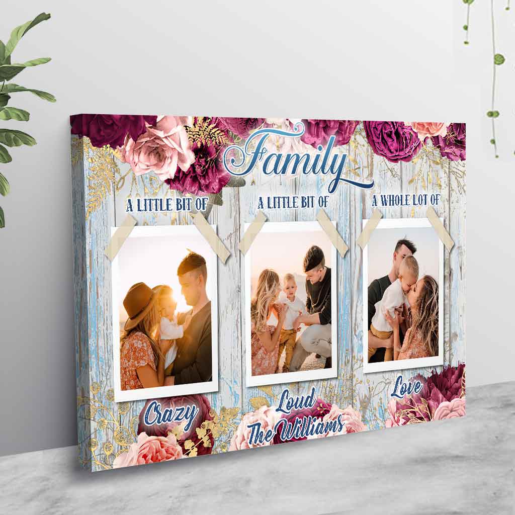 Family A Whole Lot Of Love- Personalized Family Poster
