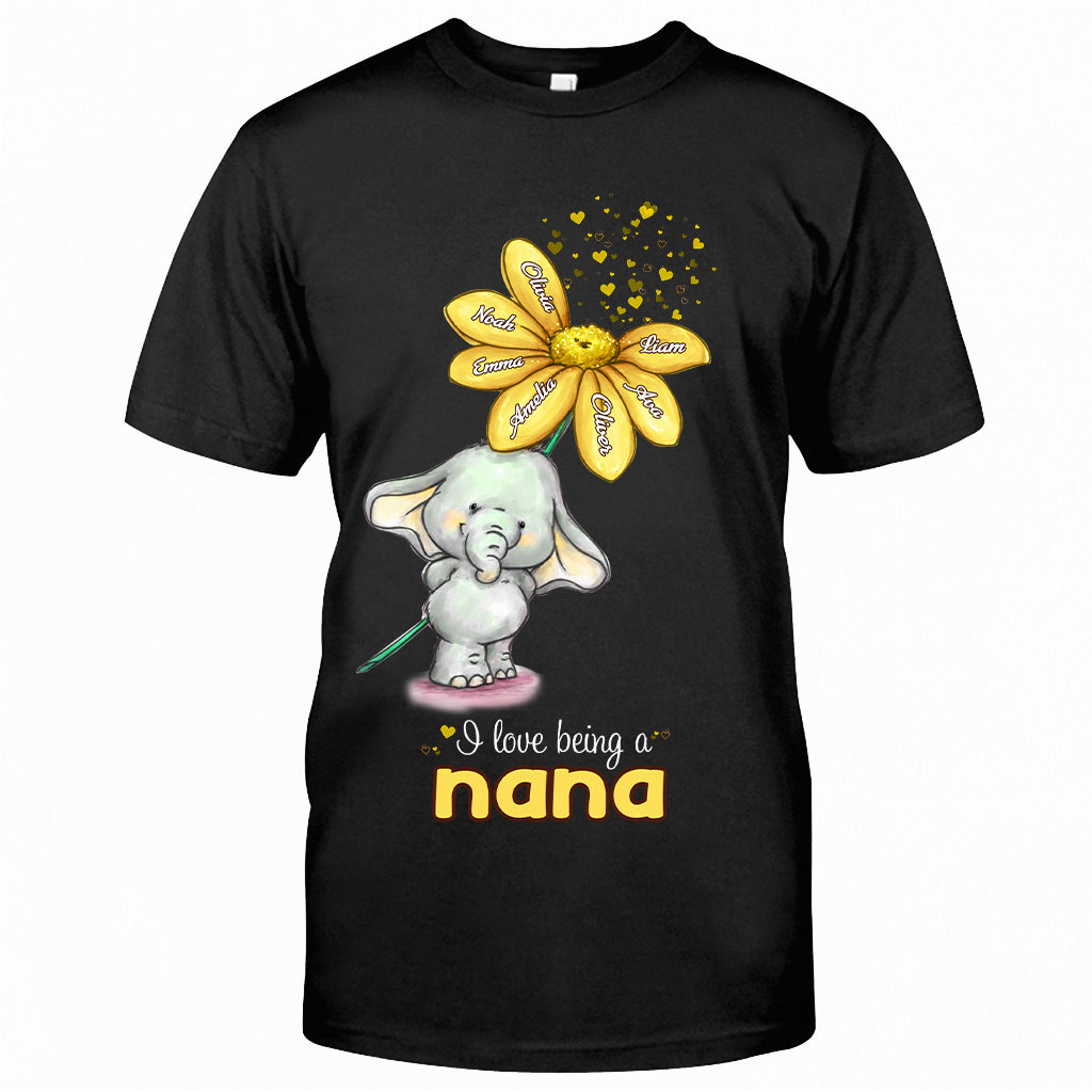 I Love Being A Nana - Personalized Mother's Day Grandma T-shirt and Hoodie