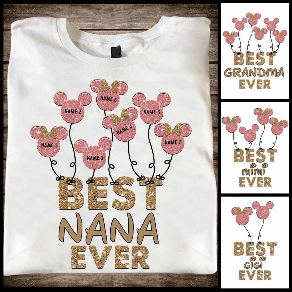Best Nana Ever - Personalized Mother's Day Mouse T-shirt and Hoodie