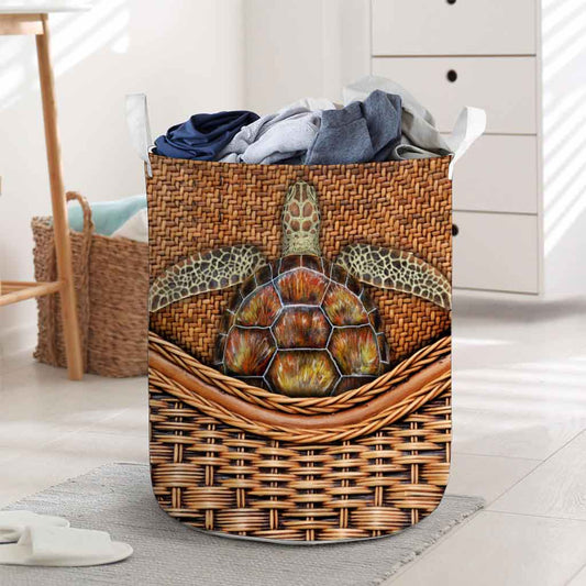 Turtle Rattan Texture Storage Basket 062021