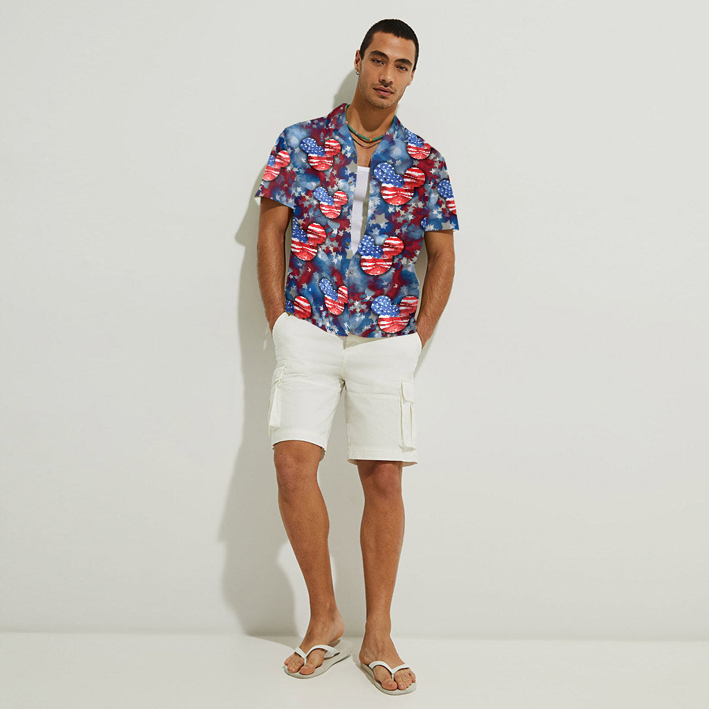 Red White And Blue - Independence Day Mouse Hawaiian Shirt