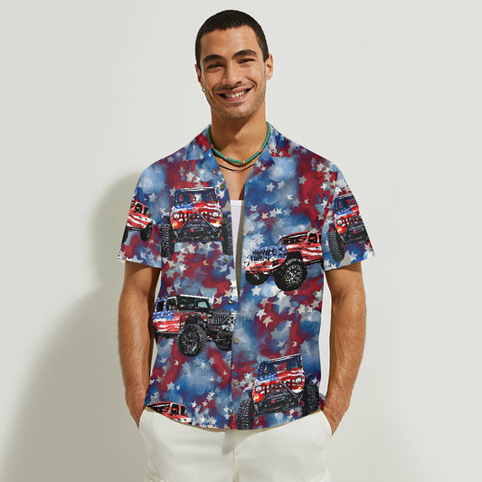 Red White And Blue - Independence Day Car Hawaiian Shirt