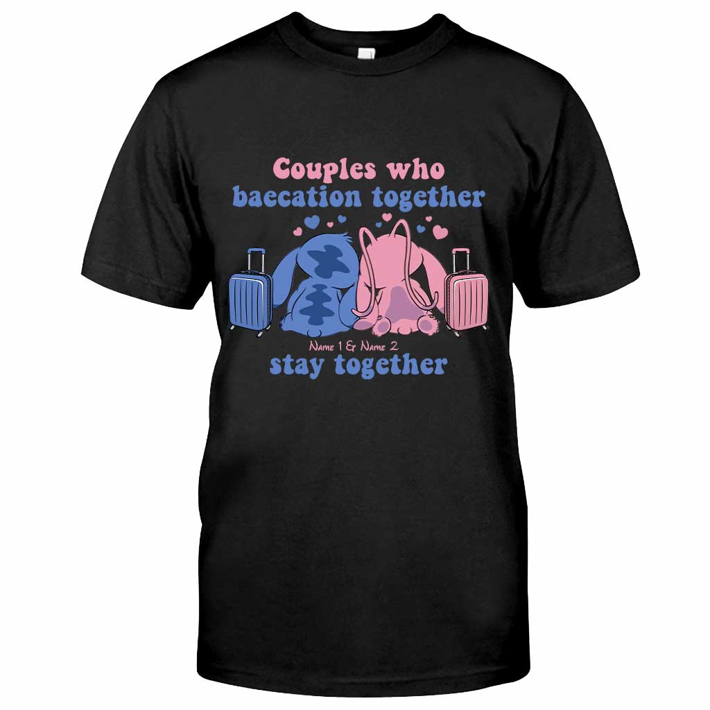 Baecation Ohana - Personalized Couple Travelling T-shirt and Hoodie