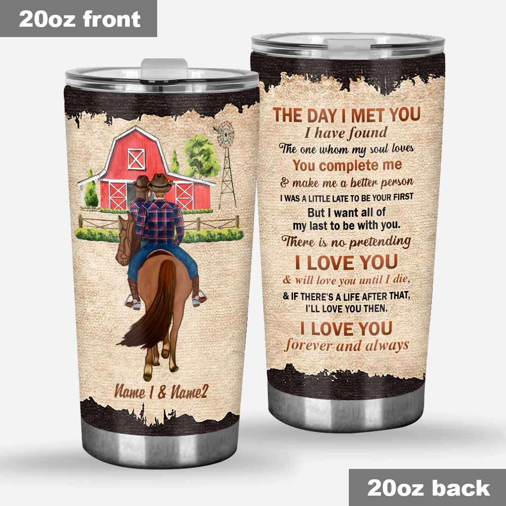 You And Me We Got This - Personalized Couple Horse Tumbler