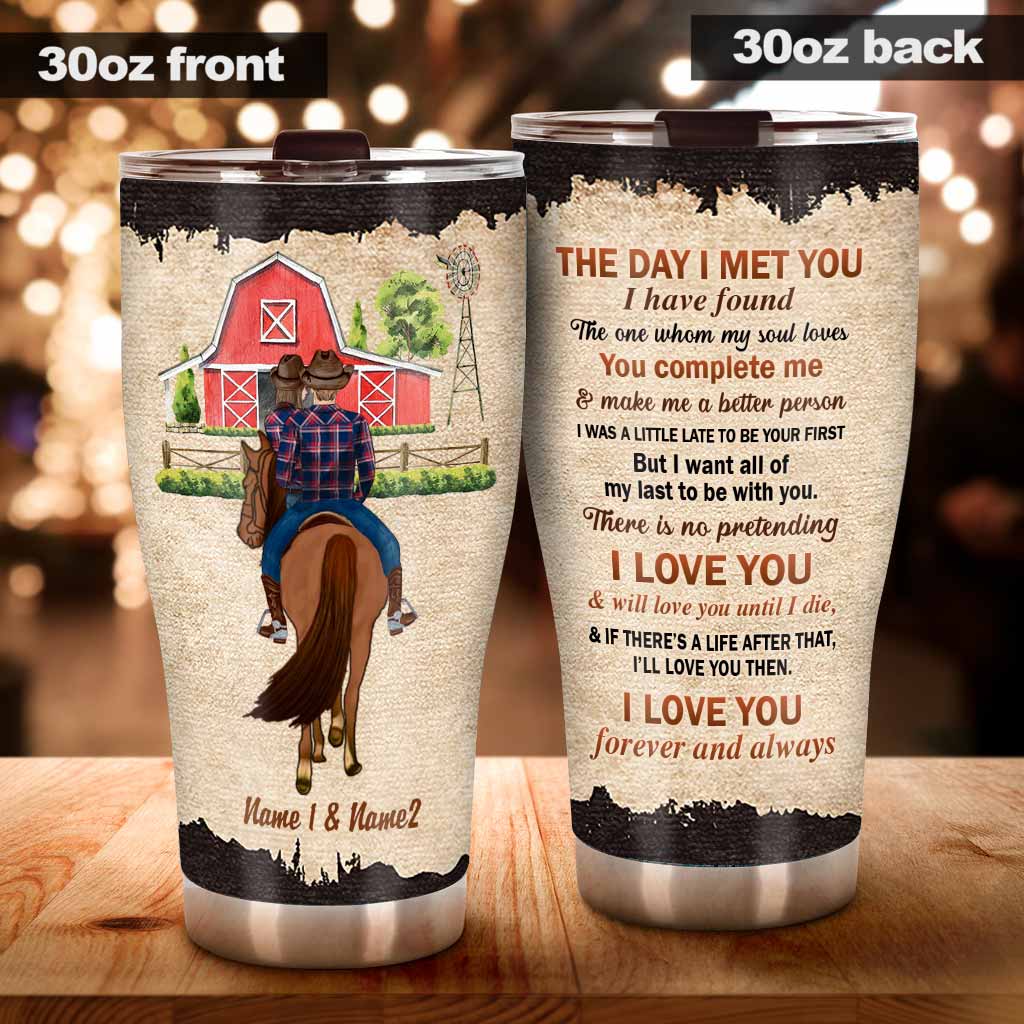 You And Me We Got This - Personalized Couple Horse Tumbler