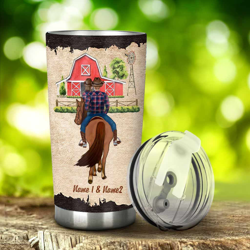 You And Me We Got This - Personalized Couple Horse Tumbler