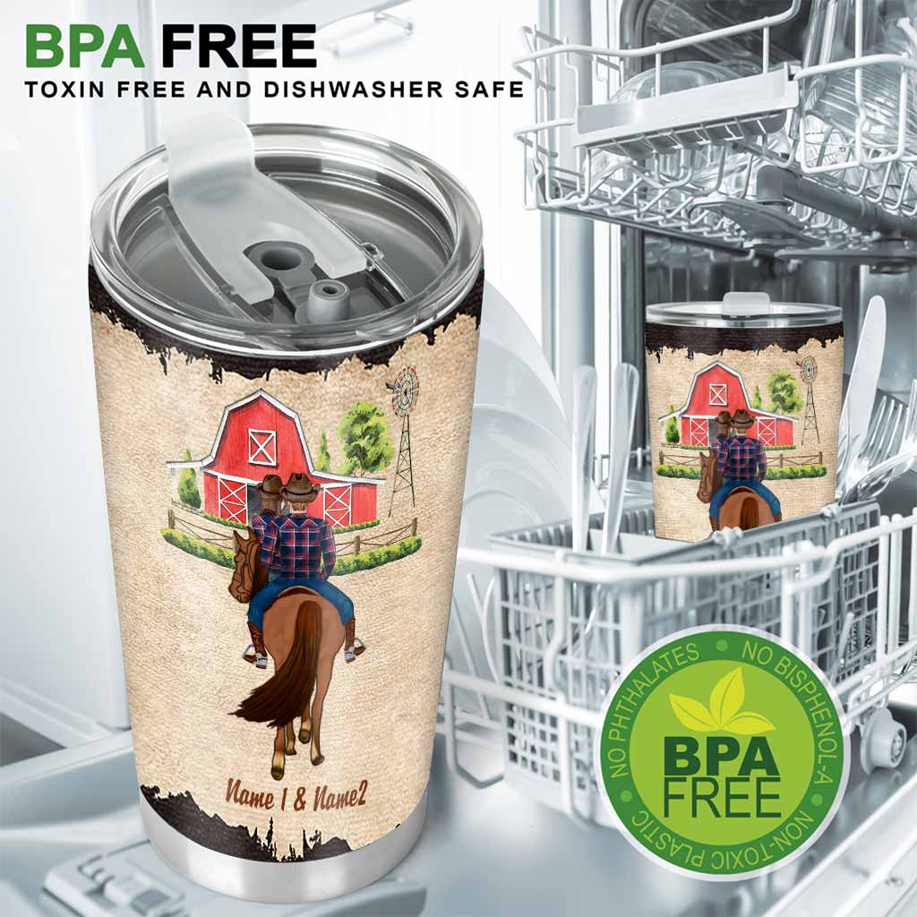 You And Me We Got This - Personalized Couple Horse Tumbler