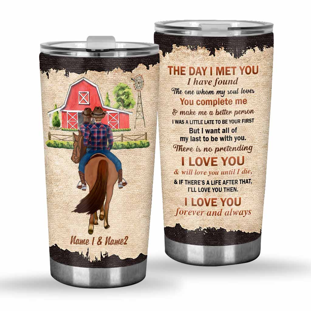 You And Me We Got This - Personalized Couple Horse Tumbler