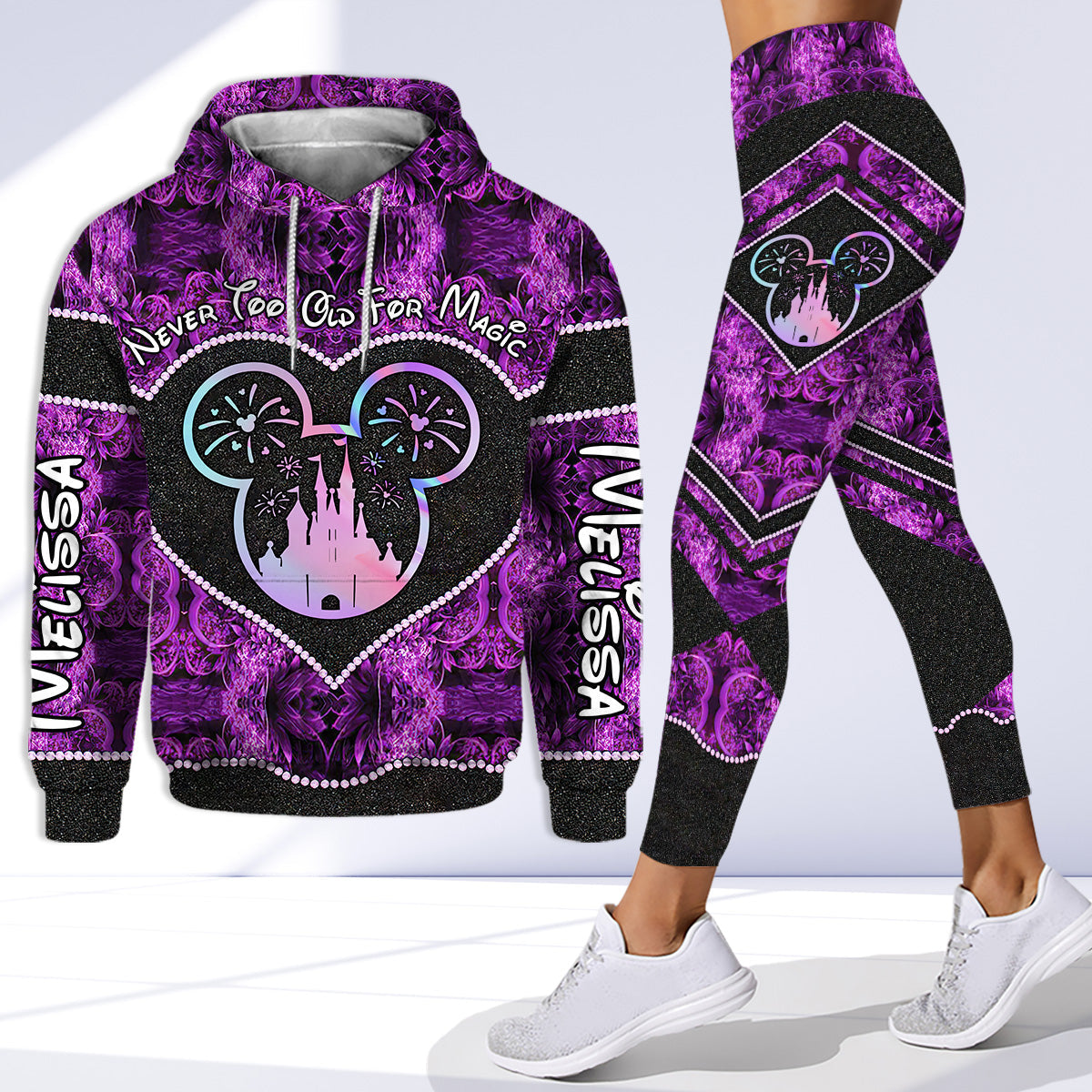 Travel Set - Personalized Mother's Day Mouse Hoodie and Leggings