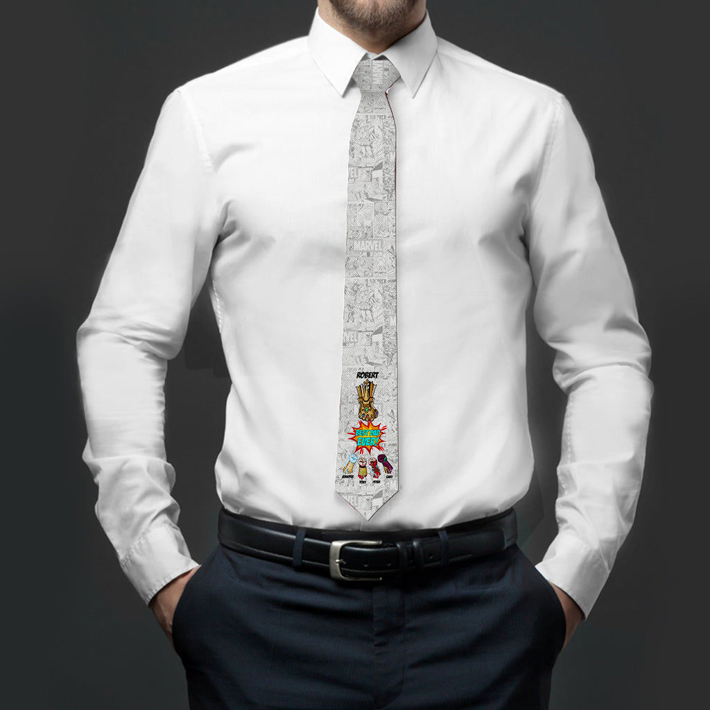 Best Dad Ever - Personalized Father Necktie