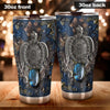 Love Turtles Metal Pattern Print Tumbler