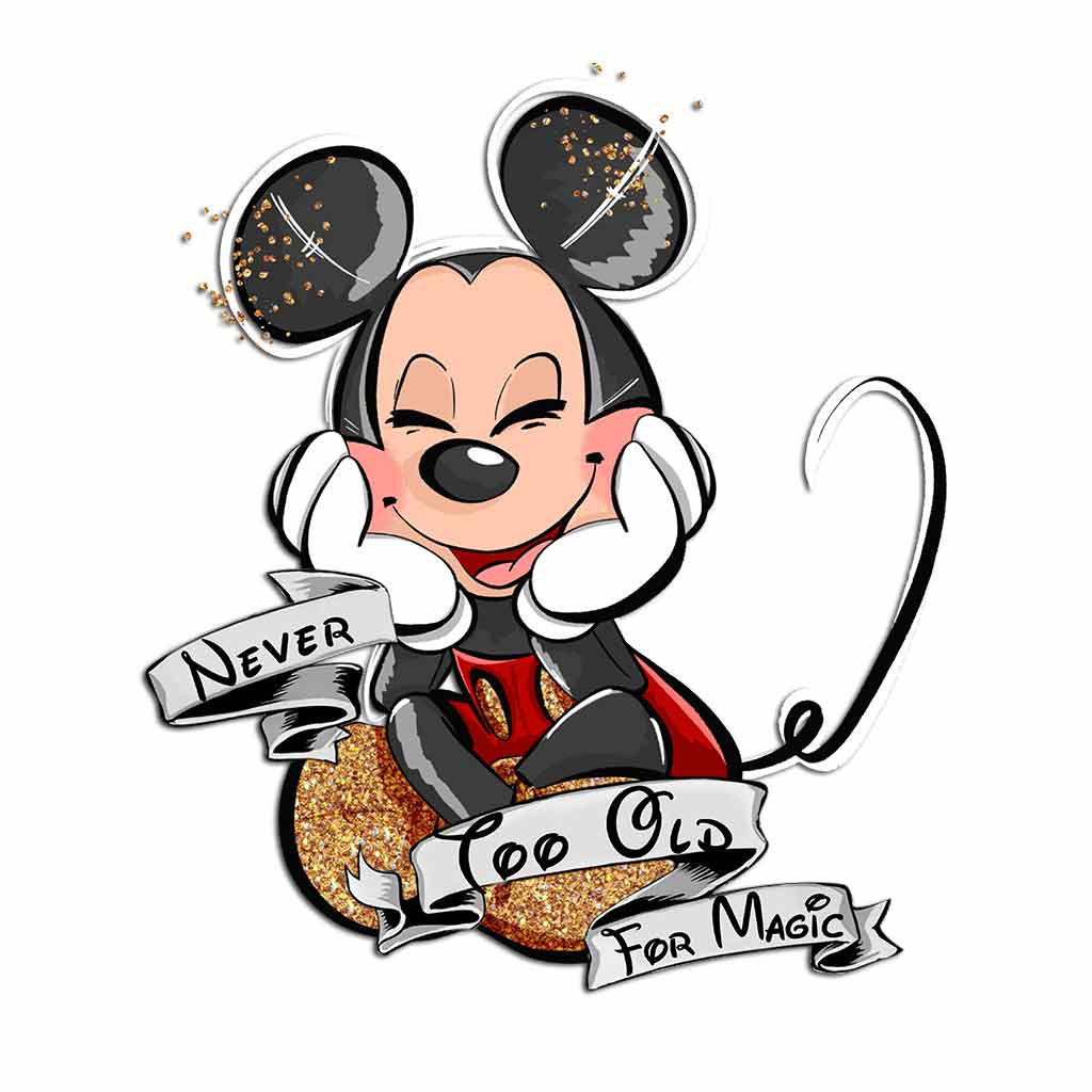 Never Too Old For Magic - Mouse Decal Full