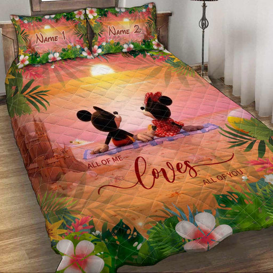 Aloha Summer - Personalized Mouse Quilt Set