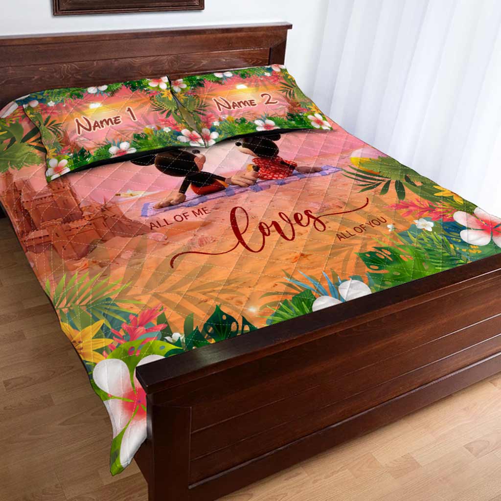Aloha Summer - Personalized Mouse Quilt Set