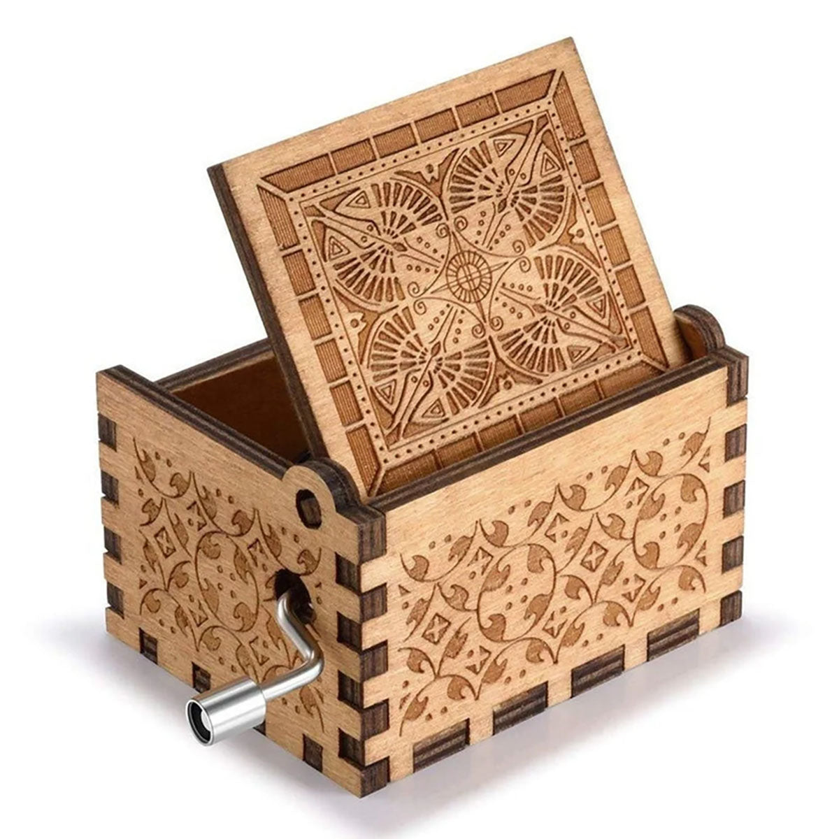 To My Granddaughter - Personalized Mother's Day Mouse Hand Crank Music Box