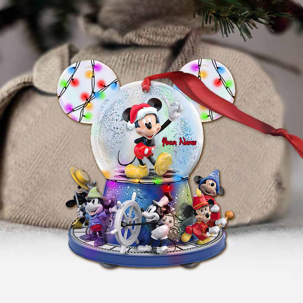 Any Name - Personalized Mouse Ornament (Printed On Both Sides)
