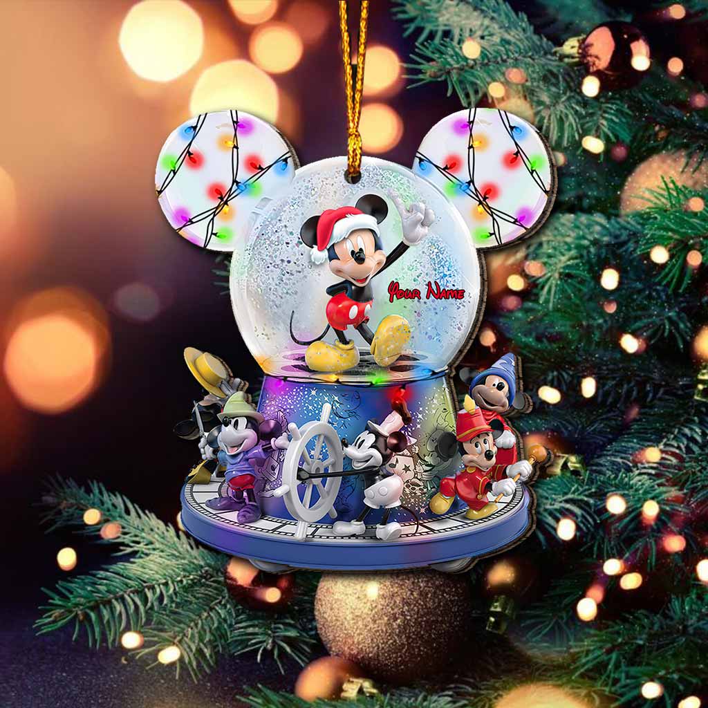 Any Name - Personalized Mouse Ornament (Printed On Both Sides)
