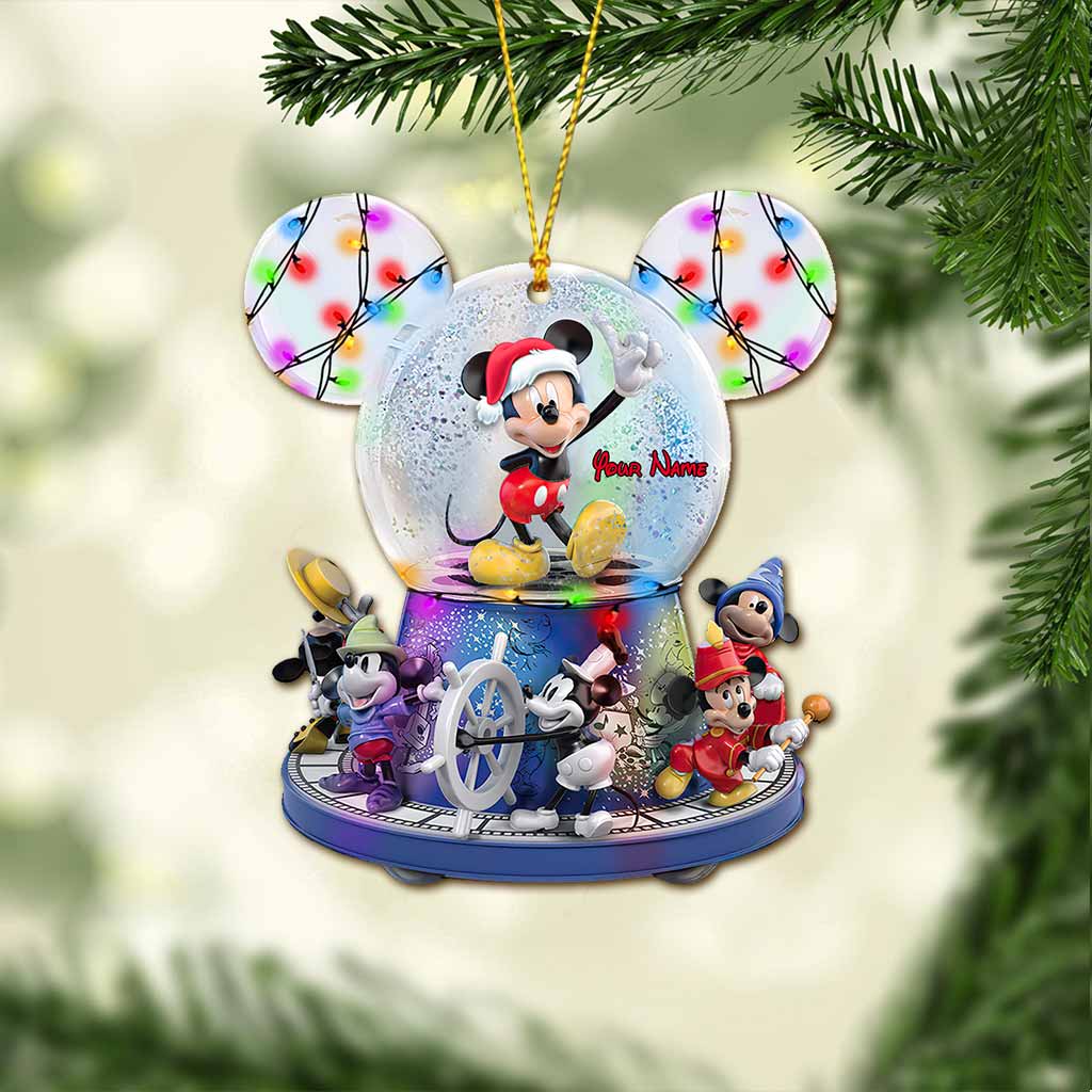 Any Name - Personalized Mouse Ornament (Printed On Both Sides)