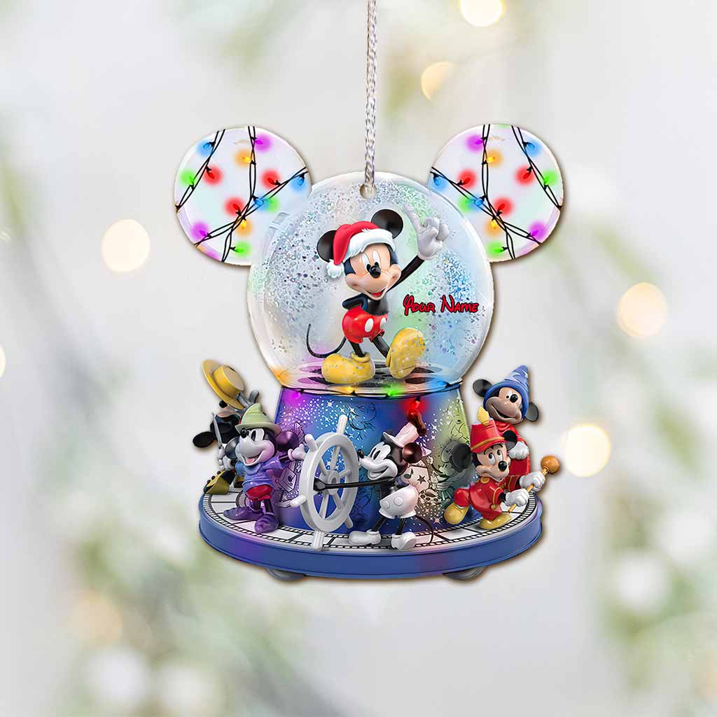 Any Name - Personalized Mouse Ornament (Printed On Both Sides)