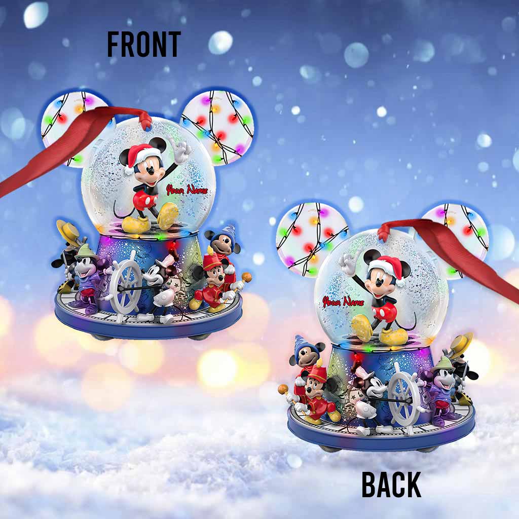 Any Name - Personalized Mouse Ornament (Printed On Both Sides)