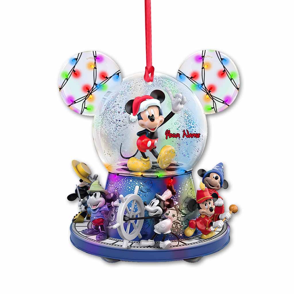 Any Name - Personalized Mouse Ornament (Printed On Both Sides)