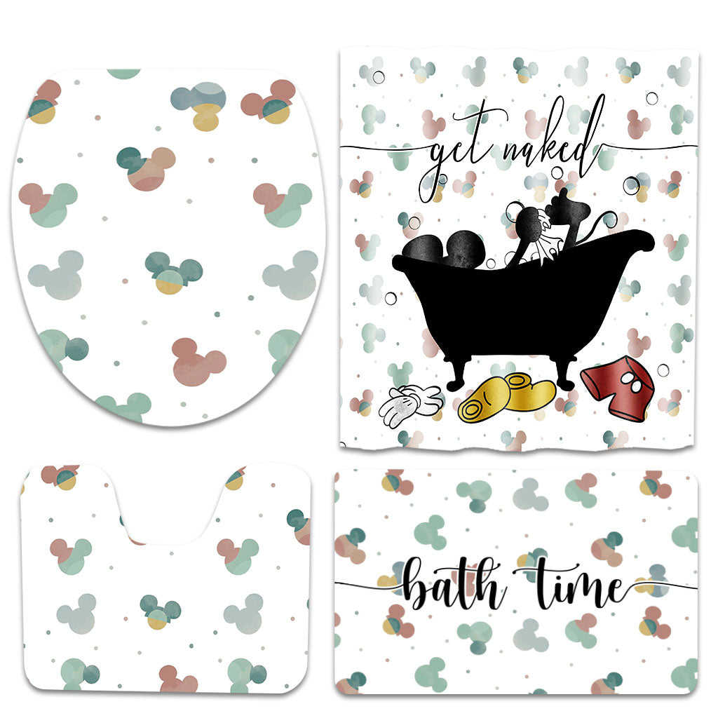 Get Naked - Mouse Bathroom Curtain & Mats Set