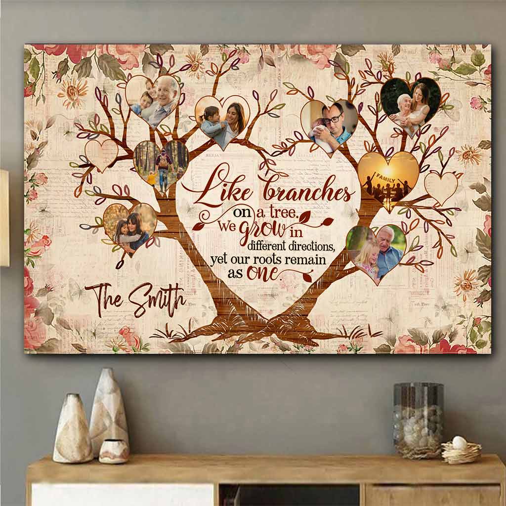 Family Is Like Branches On A Tree - Personalized Family Poster