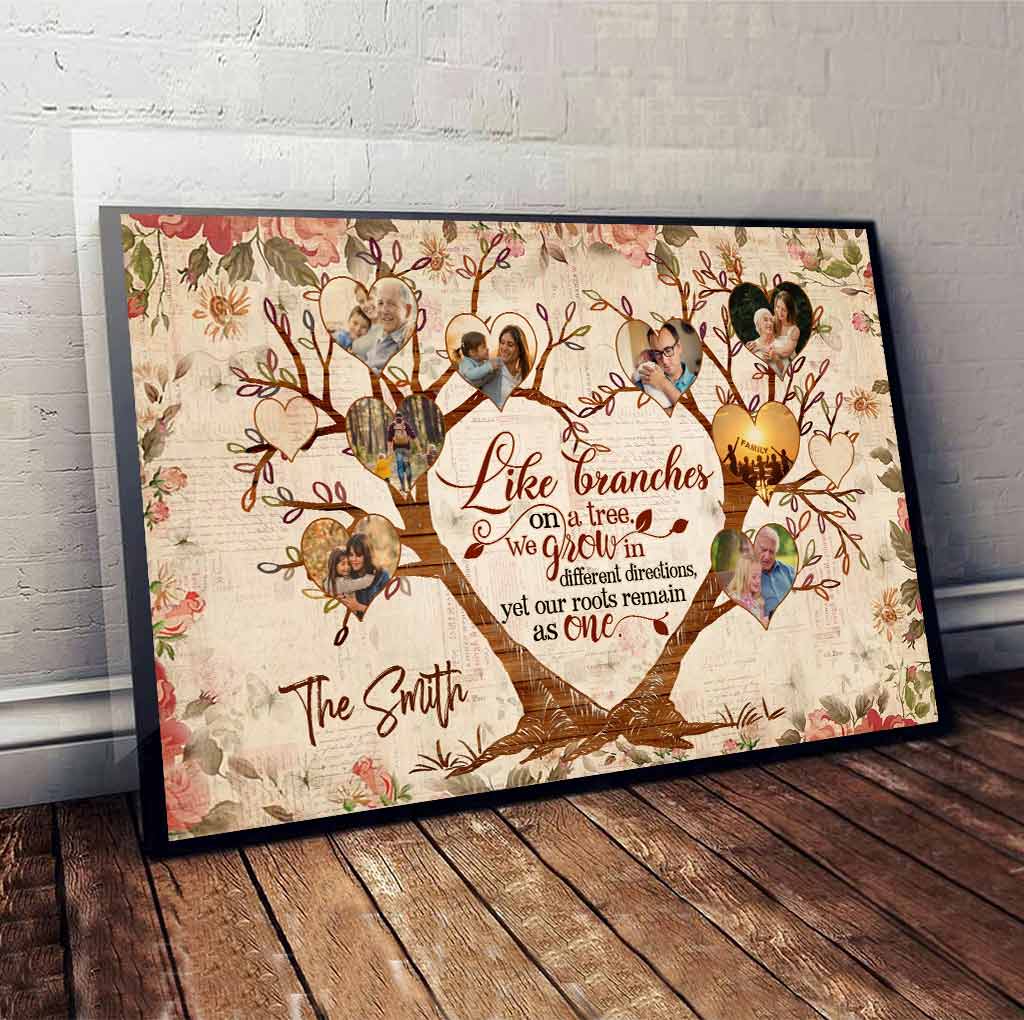 Family Is Like Branches On A Tree - Personalized Family Poster