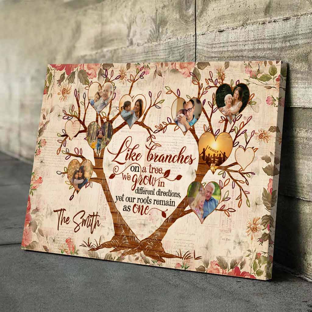 Family Is Like Branches On A Tree - Personalized Family Poster