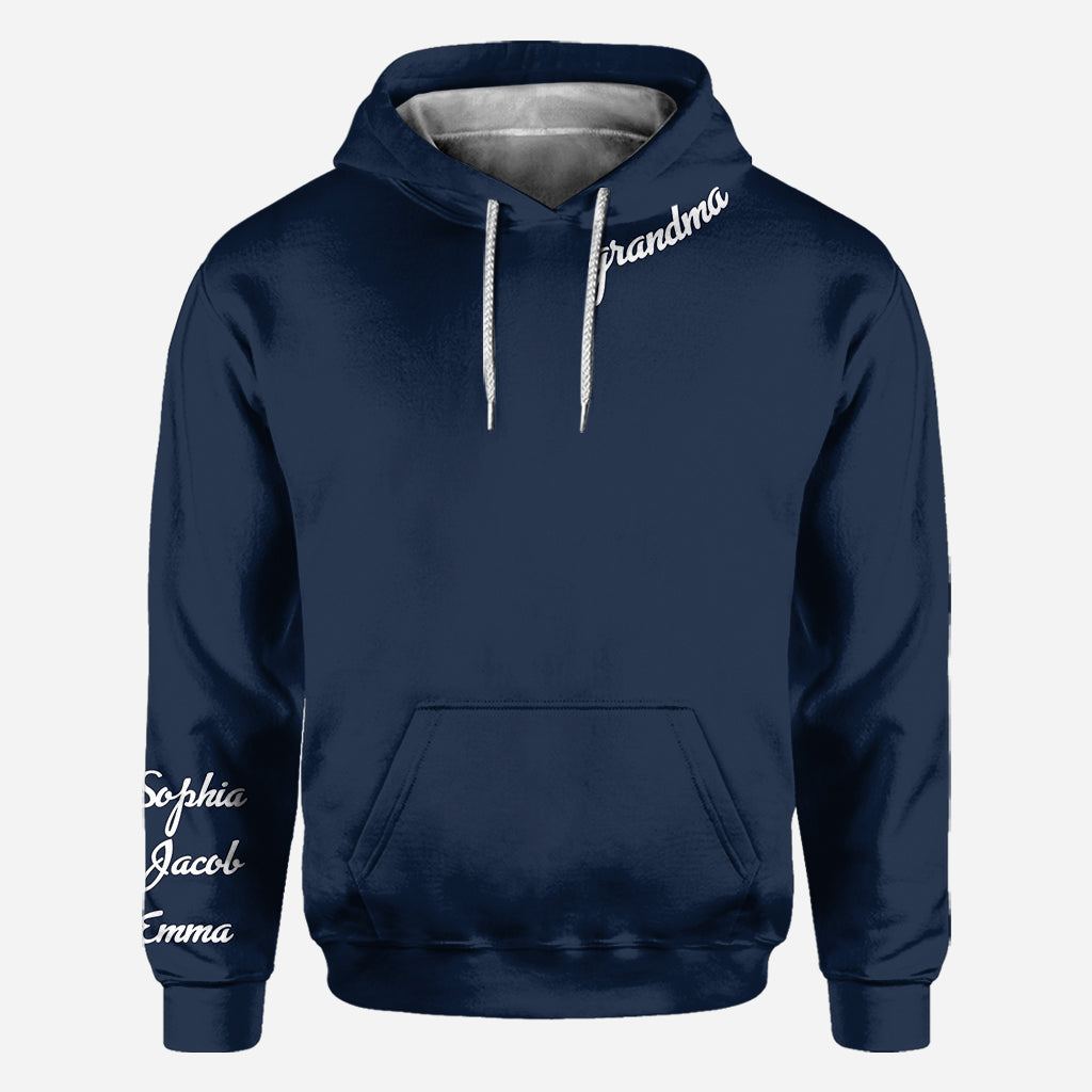 Nana's Flowers - Personalized Mother's Day Grandma All Over T-shirt And Hoodie