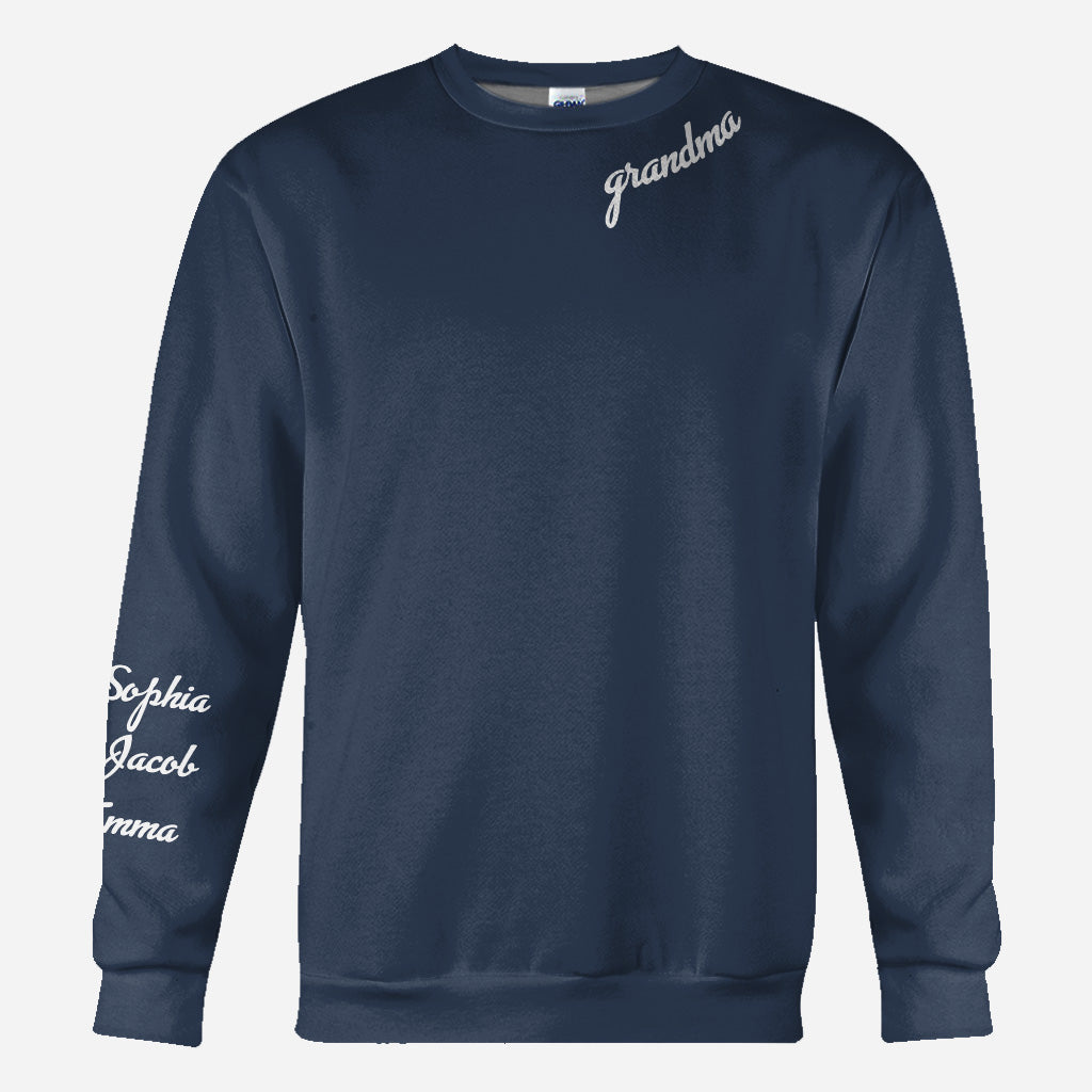 Nana's Flowers - Personalized Mother's Day Grandma All Over T-shirt And Hoodie